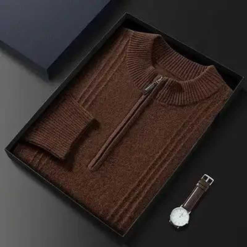 PRAGUE 100% CASHMERE HALF ZIP