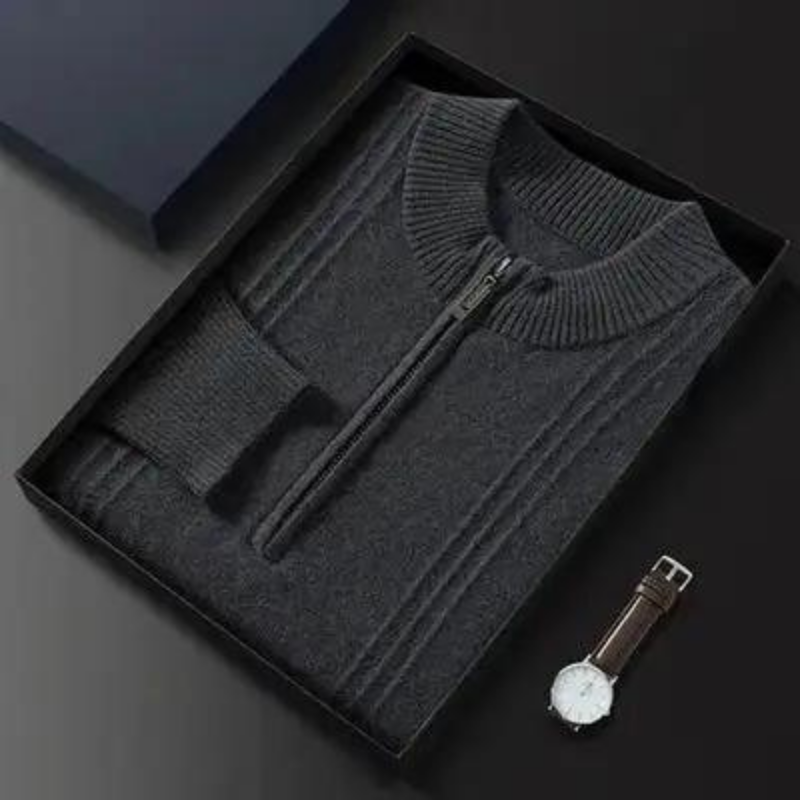 PRAGUE 100% CASHMERE HALF ZIP