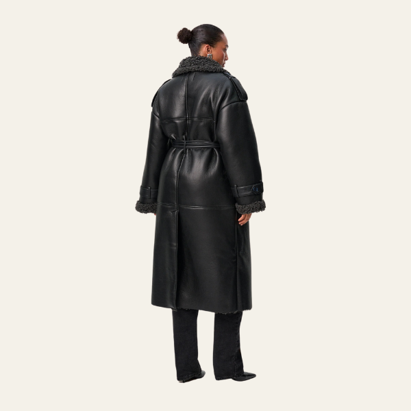 PARIS VEGAN LEATHER COAT