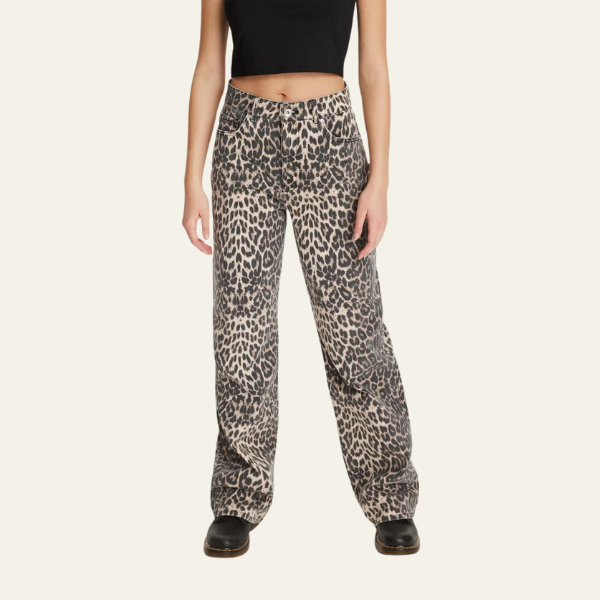 CANNES LEOPARD JEANS