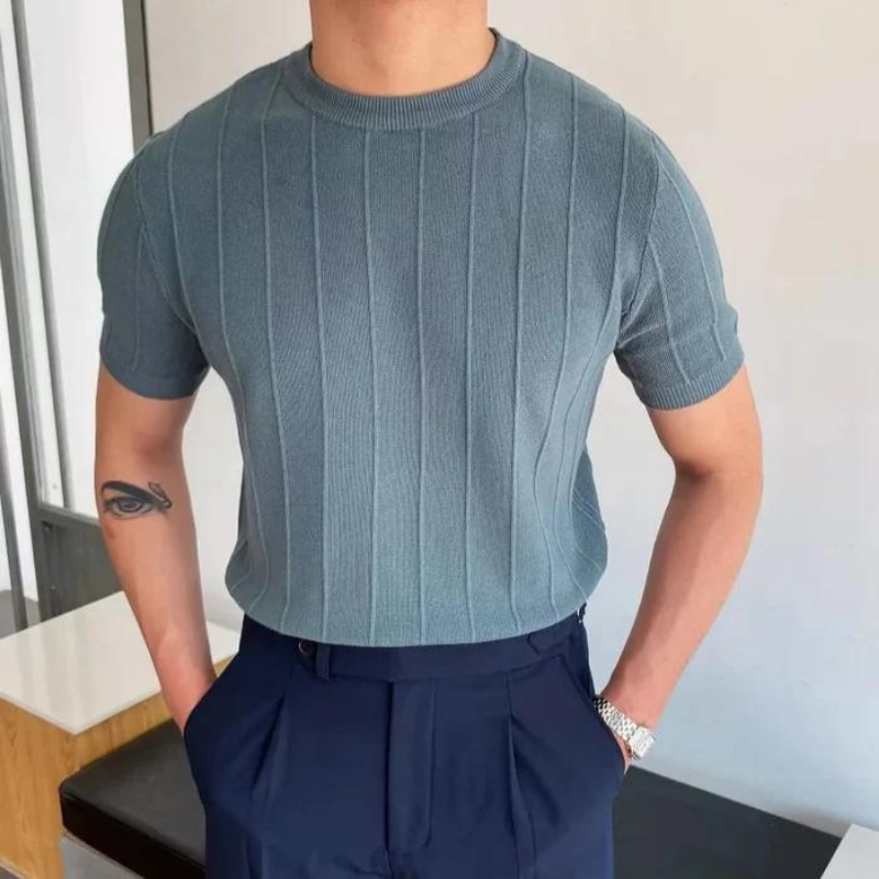 SANTORINI RIBBED T-SHIRT